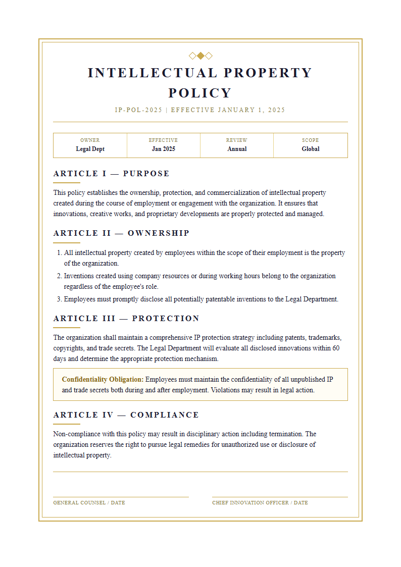 Art deco policy with geometric elegance